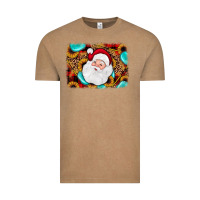 Vintage Coffee santa background Vintage Tee - JahusDesignShop