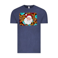 Vintage Denim santa background Vintage Tee - JahusDesignShop