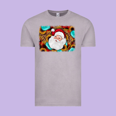 Santa Background Vintage Tee Designed By Jahusdesignshop