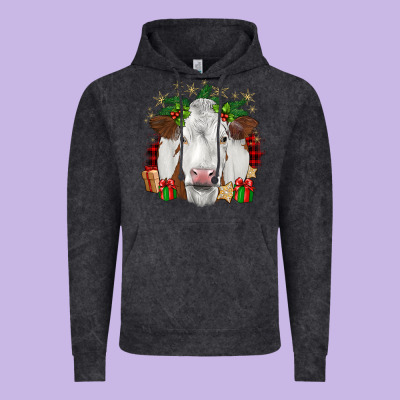 Christmas Simmental Vintage Hoodie Designed By Jahusdesignshop