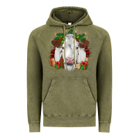 Vintage Olive christmas simmental Vintage Hoodie - JahusDesignShop