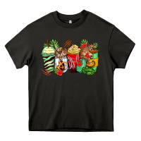 Asphalt tiger coffee cups Heavy Core Tee - Zillion Design Studio