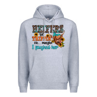 Heather Grey heifers be trippin ok maybe i pushed her Premium Hoodie - JahusDesignShop
