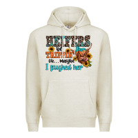 Oatmeal Heather heifers be trippin ok maybe i pushed her Premium Hoodie - JahusDesignShop