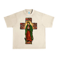 Our Lady Of Guadalupe Cross Urban Heavy Tee | Teevron