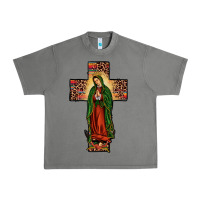 Tornado our lady of Guadalupe cross Urban Heavy Tee - JahusDesignShop