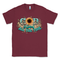Burgundy god is good all the time Classic Tee - NancyCooperArtShop