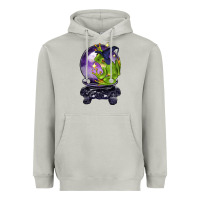 Moon Dust Halloween Frog With Crystal Ball Heavyweight Hoodie - LillyAllenDesigns