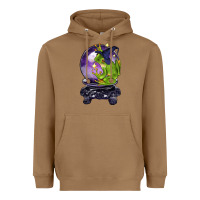 Toasted Coconut Halloween Frog With Crystal Ball Heavyweight Hoodie - LillyAllenDesigns