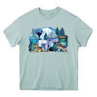 Arona wolf coffee cups Heavy Core Tee - Zillion Design Studio