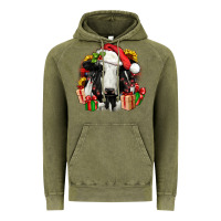 Vintage Olive christmas holstein Vintage Hoodie - JahusDesignShop