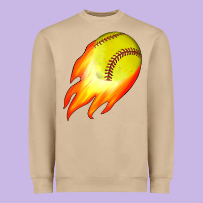 Softball Heavyweight Sweatshirt Designed By Jahusdesignshop