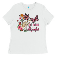 White be real not perfect Ladies Tee - JahusDesignShop