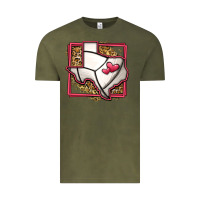 Vintage Olive leopard volleyball texas map Vintage Tee - Jasminsmagicworld