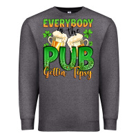 Charcoal Heather everybody in the pub gettin tipsy Premium Sweatshirt - Artiststas