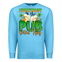 Ocean Blue everybody in the pub gettin tipsy Premium Sweatshirt - Artiststas