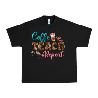 Black coffee teach repeat Urban Heavy Tee - BundleAndBundleShop