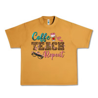 Peanut Butter coffee teach repeat Urban Heavy Tee - BundleAndBundleShop