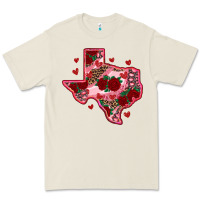 Bone valentine' s day texas map with roses Premium Tee - RanaPortraitStore