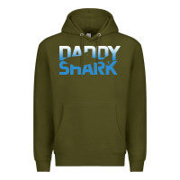 Army Green Daddy Shark Premium Hoodie - Bettercallsaul