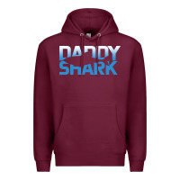 Burgundy Daddy Shark Premium Hoodie - Bettercallsaul