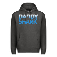 Charcoal Heather Daddy Shark Premium Hoodie - Bettercallsaul