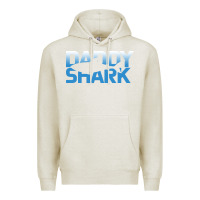 Oatmeal Heather Daddy Shark Premium Hoodie - Bettercallsaul