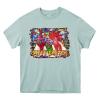 Arona Happy Easter Roosters Heavy Core Tee - RanaPortraitStore