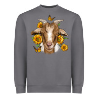 Storm sunflower goat Heavyweight Sweatshirt - Jasminsmagicworld