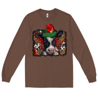 Chestnut christmas black and white baby cow Long Sleeve Tee - BarkalooDesign