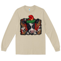 Mushroom christmas black and white baby cow Long Sleeve Tee - BarkalooDesign