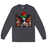 Smoke christmas black and white baby cow Long Sleeve Tee - BarkalooDesign