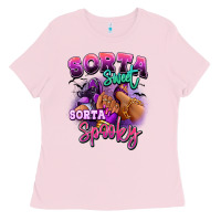 Bubblegum Pink Sorta sweet sorta spooky sneaker and heel afro wom Ladies Tee - RanaPortraitStore