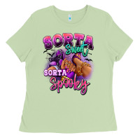 Matcha Sorta sweet sorta spooky sneaker and heel afro wom Ladies Tee - RanaPortraitStore