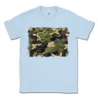 Dusty Blue camouflage background Classic Tee - BarkalooDesign