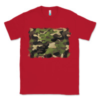 Red camouflage background Classic Tee - BarkalooDesign