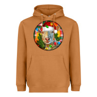 Meerkat Saanen Goat Christmas Heavyweight Hoodie - LillyAllenDesigns