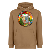 Toasted Coconut Saanen Goat Christmas Heavyweight Hoodie - LillyAllenDesigns