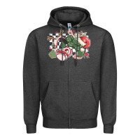 Charcoal Heather gamer christmas game controller Zipper Hoodie - MaliasSmallBusiness