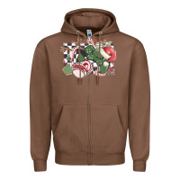 Chestnut gamer christmas game controller Zipper Hoodie - MaliasSmallBusiness