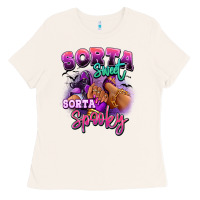 Bone Sorta sweet sorta spooky sneaker and heel afro wom Ladies Tee - RanaPortraitStore