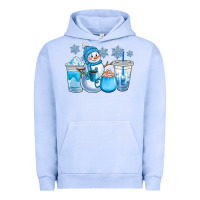 Pigment Grape Ice winter snowman coffee cups Urban Hoodie - CowGirlArtShop