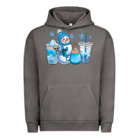 Pigment Tornado winter snowman coffee cups Urban Hoodie - CowGirlArtShop