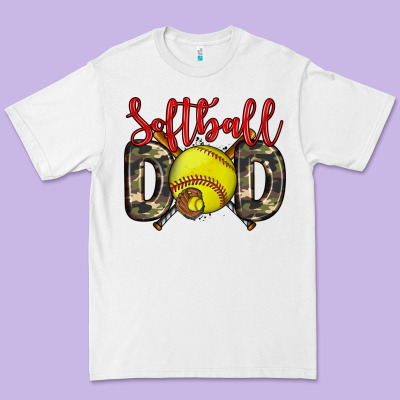 Softball Dad Premium Tee Designed By Zillion Design Studio