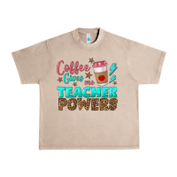 French Oak coffee gives me teacher powers Urban Heavy Tee - BundleAndBundleShop