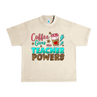 Sandshell coffee gives me teacher powers Urban Heavy Tee - BundleAndBundleShop