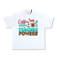 Coffee Gives Me Teacher Powers Urban Heavy Tee | Teevron