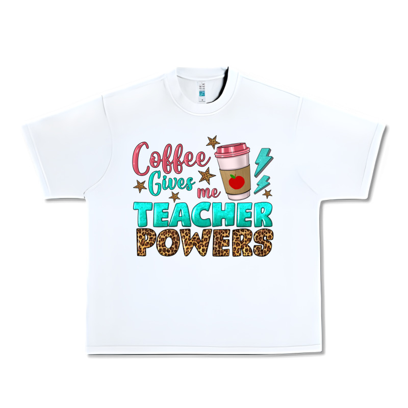Coffee Gives Me Teacher Powers Urban Heavy Tee by BundleAndBundleShop | Teevron