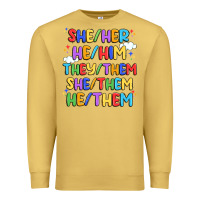 Antique Gold pride pronouns Premium Sweatshirt - Artiststas