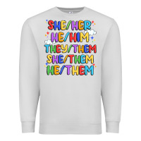 Dove Grey pride pronouns Premium Sweatshirt - Artiststas